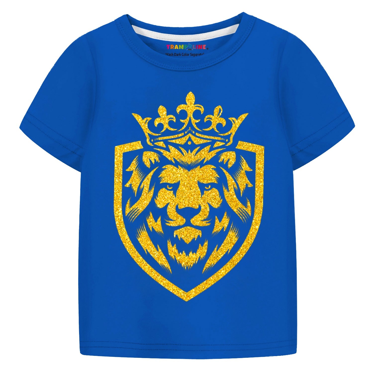 Trampoline Cotton Blend Knit Half Sleeves Lion King Printed T-shirt & Track Pants Set - Blue
