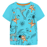 Trampoline Boys Graphic Print Half Sleeve T-Shirts Pack of 5