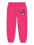 Trampoline Girls Printed Sleeveless Crop Top and Track pant Set Pack of 1