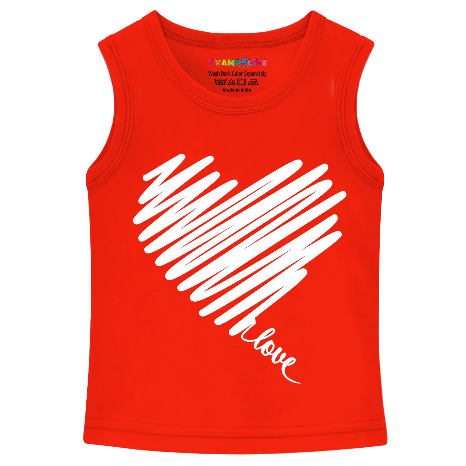 Trampoline Girls Printed Sleeveless T Shirt pack of 3