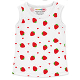 Trampoline Cotton Blend Pack Of 5 Sleeveless Love & Girl Power Printed T-Shirts- Multi Colour