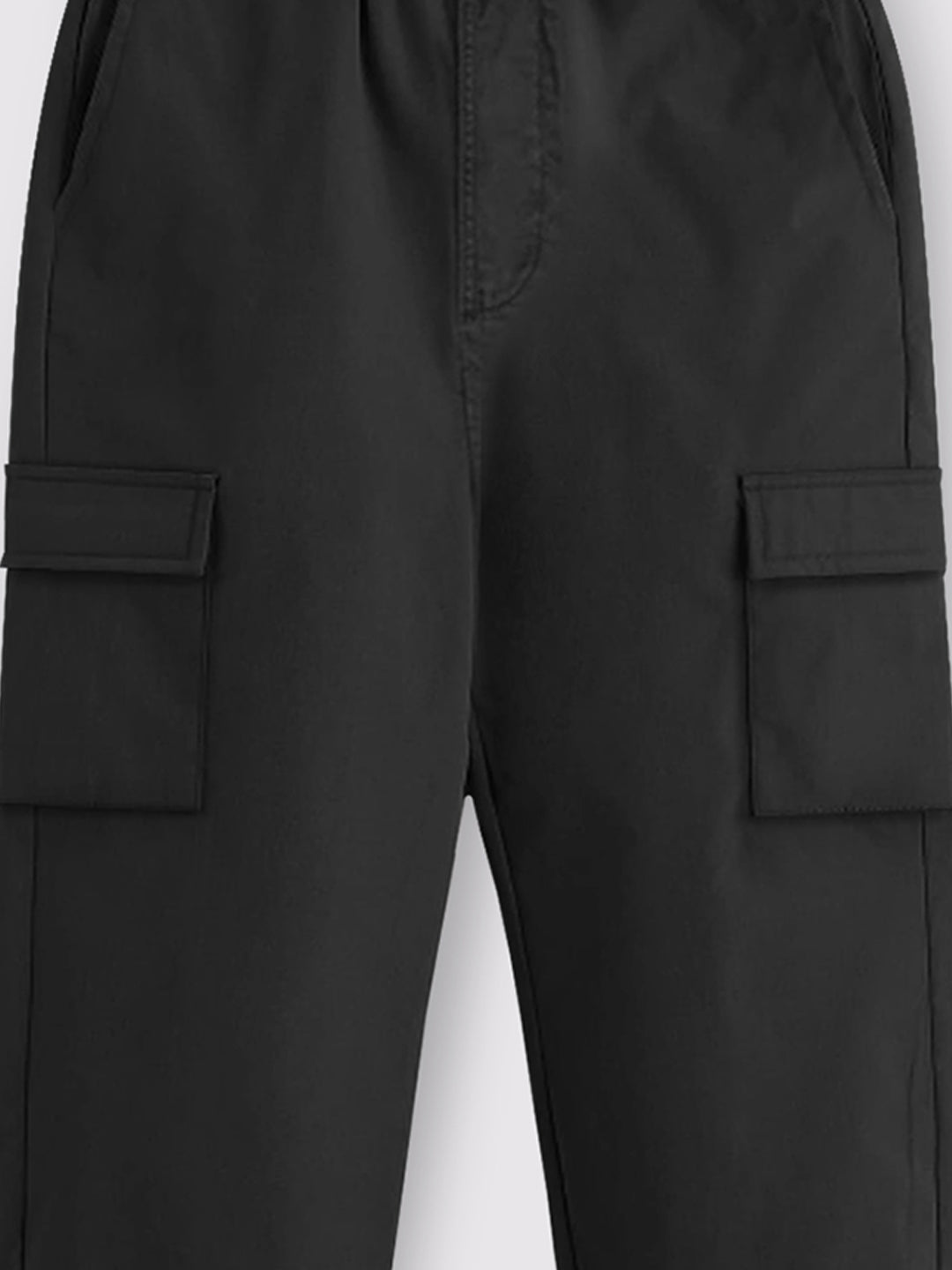 Trampoline Boys Woven Cargo Trousers Regular Fit with 4 Pockets (Black)