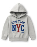 Trampoline Fleece Knit Full Sleeves Wildcats & NYC Printed Winter Sweatshirt Pack of 2 - Orange Grey