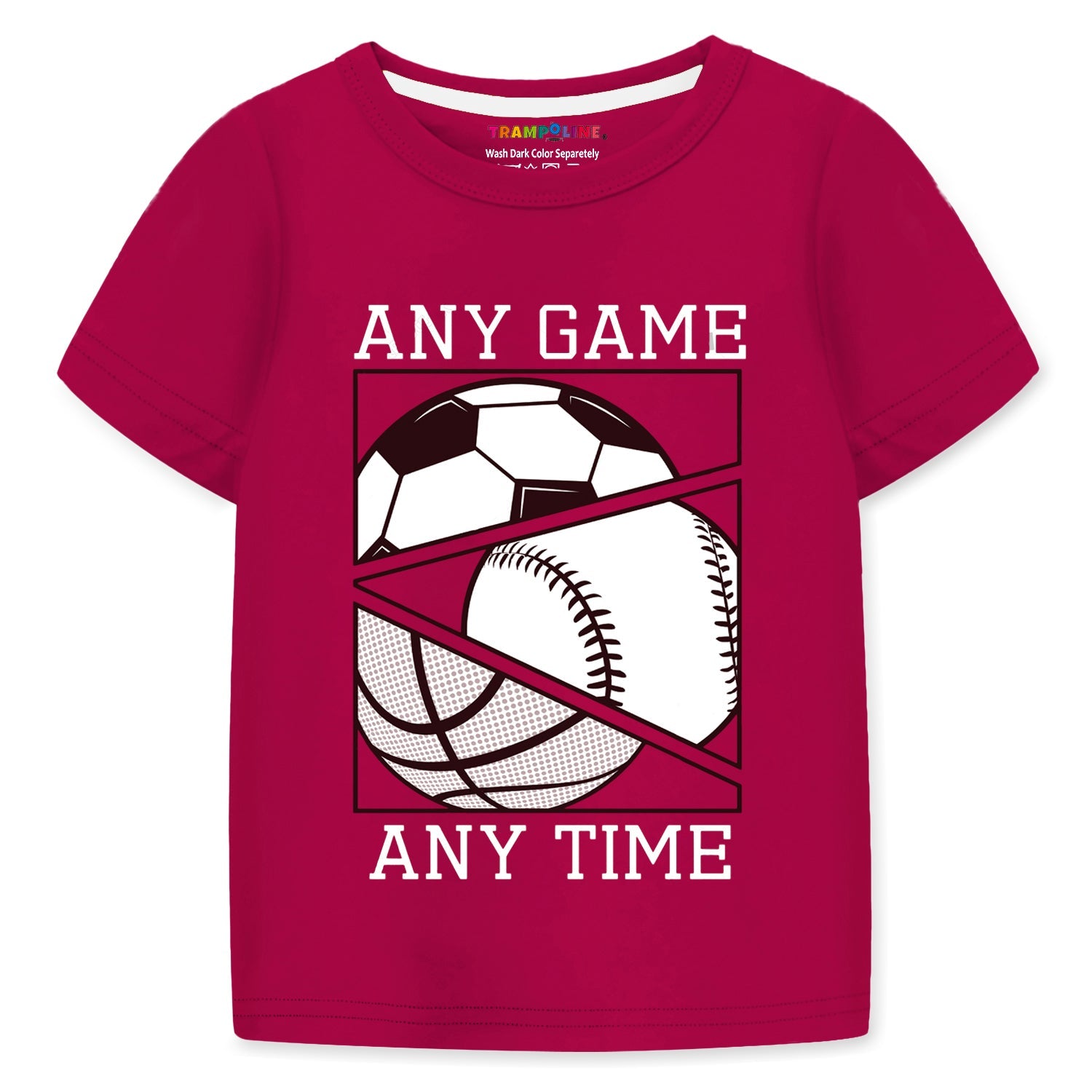 Trampoline Boys Pack Of 5 Typography Printed Round Neck T-shirts