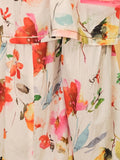 Trampoline Cotton Woven Sleeveless Floral Printed Kurta & Sharara With Dupatta - Red & White