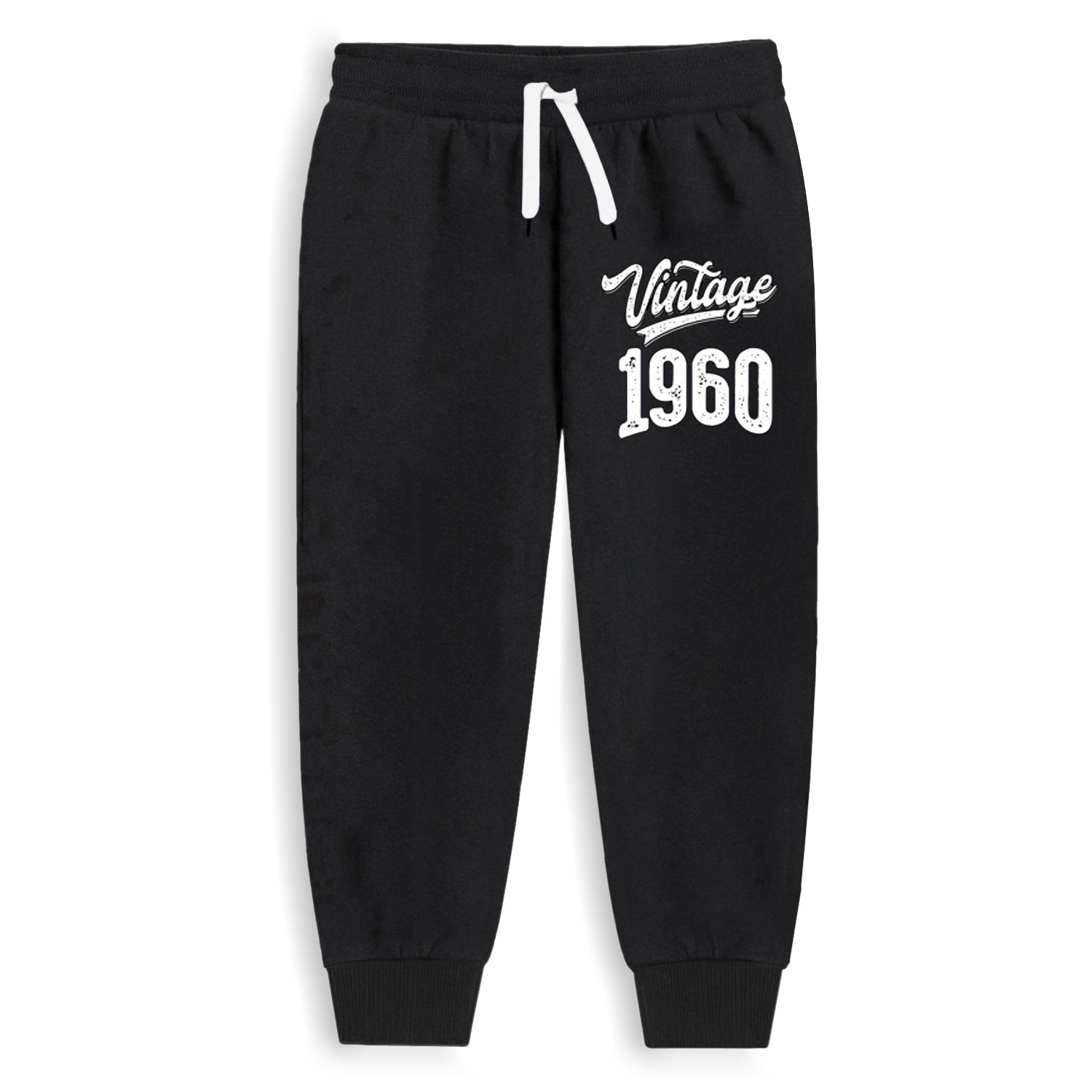 Trampoline Cotton Blend Knit Full Sleeves Classic Text Printed Tee With Coordinating Joggers Set - Black