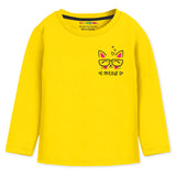 Trampoline Cotton Blend Knit Pack Of 5 Full Sleeves Share A Smile & Meow Text Printed Tees - Multi Colour