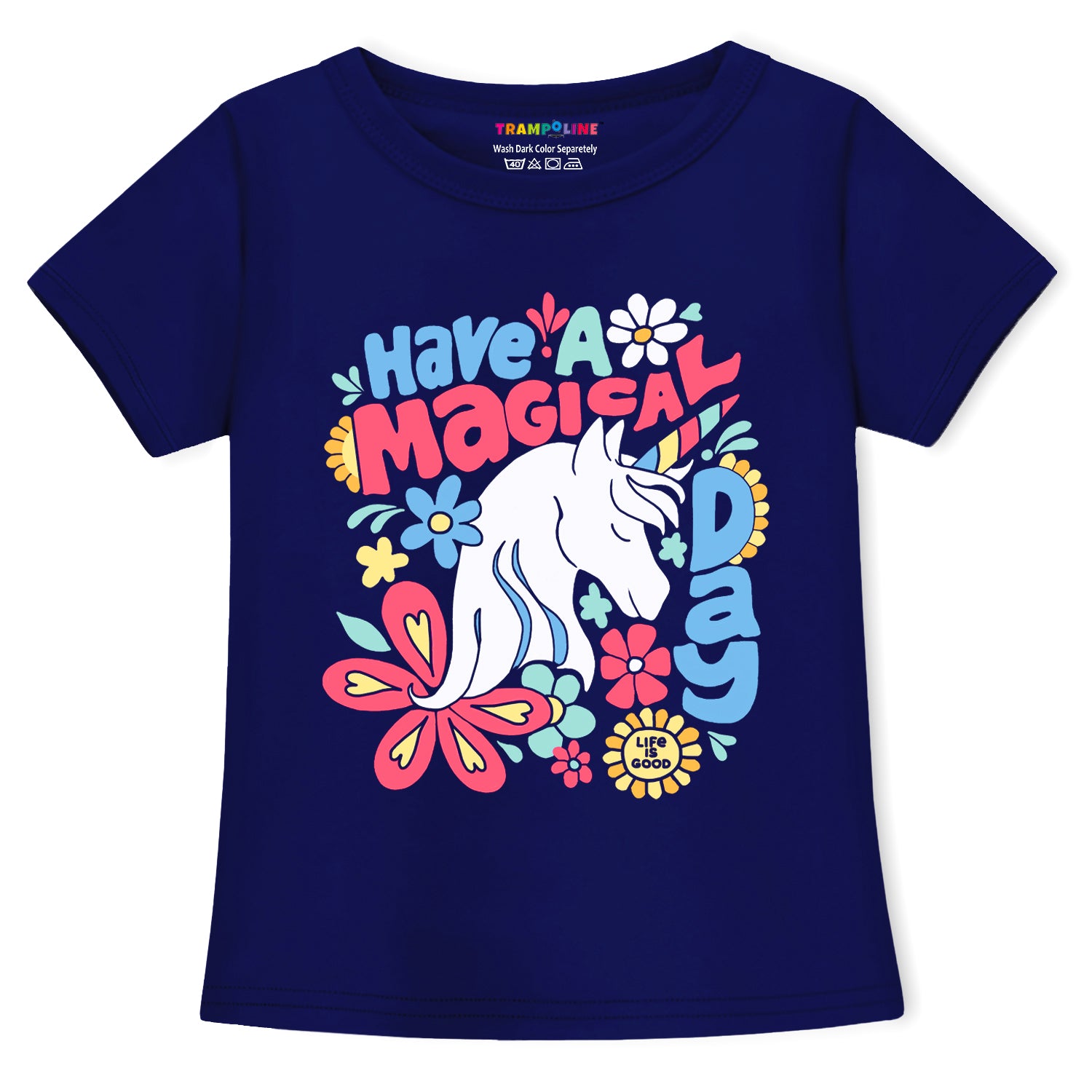 Trampoline Girls Half Sleeves Regular Fit T-Shirt (Pack of 5)