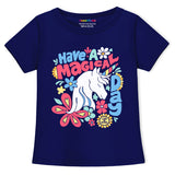 Trampoline Girls Half Sleeves Regular Fit T-Shirt (Pack of 5)