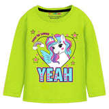 Trampoline Cotton Blend Knit Pack Of 5 Full Sleeves Hearts & Typography Printed Tees - Multi Colour
