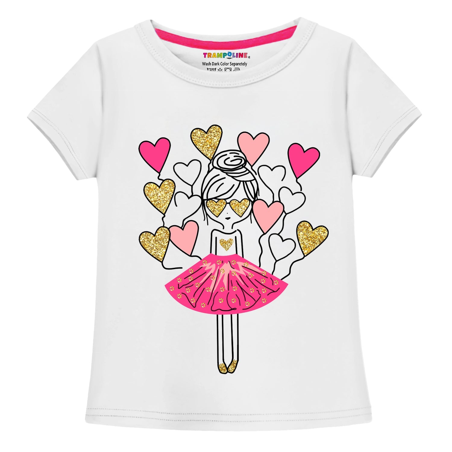 Trampoline Girls Printed T-shirt & Short Set Pack of 2