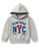 Trampoline Fleece Knit Full Sleeves Space & Nyc Printed Winter Sweatshirt Pack Of 2 - Black Grey