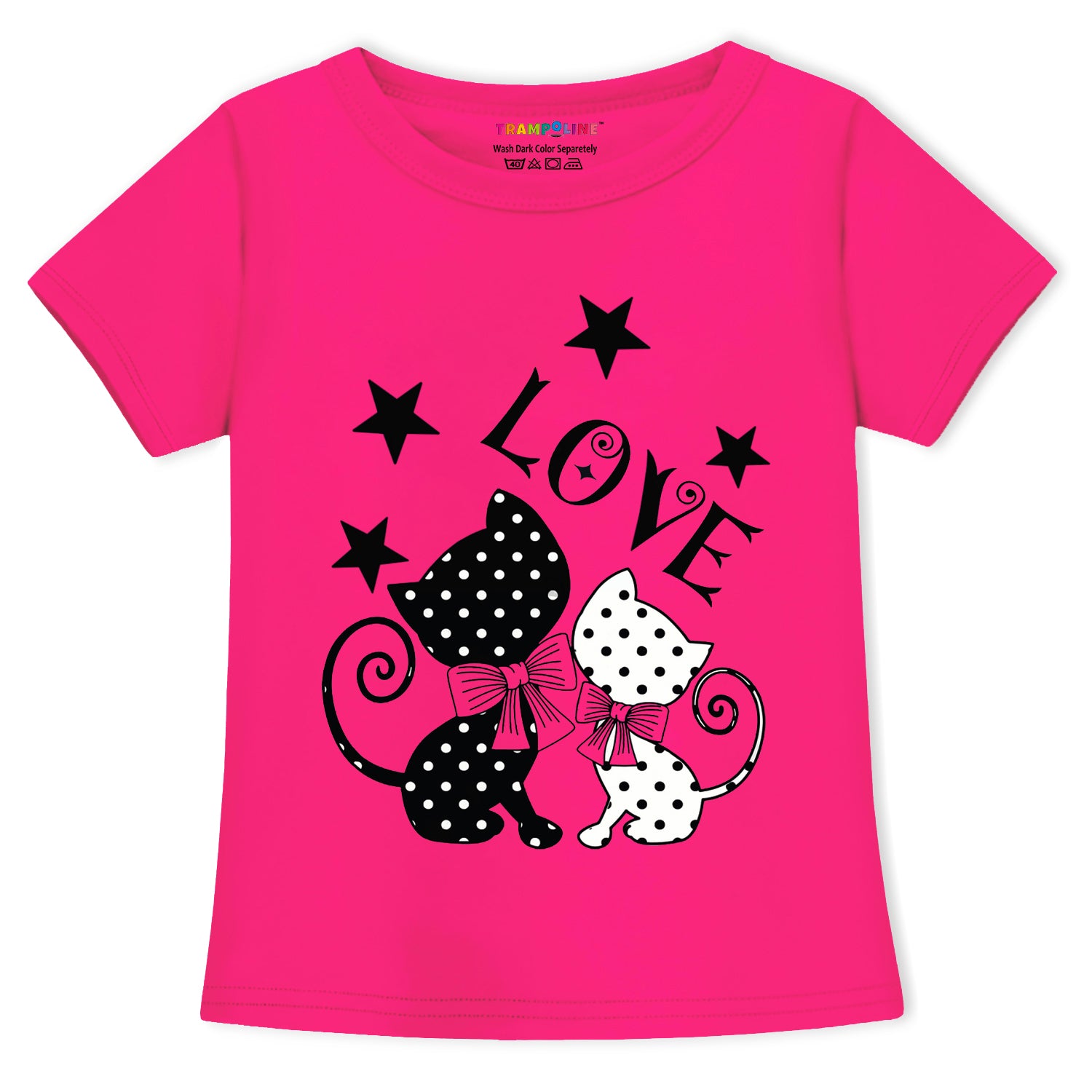 Trampoline Girls Half Sleeves Regular Fit T-Shirt (Pack of 3)