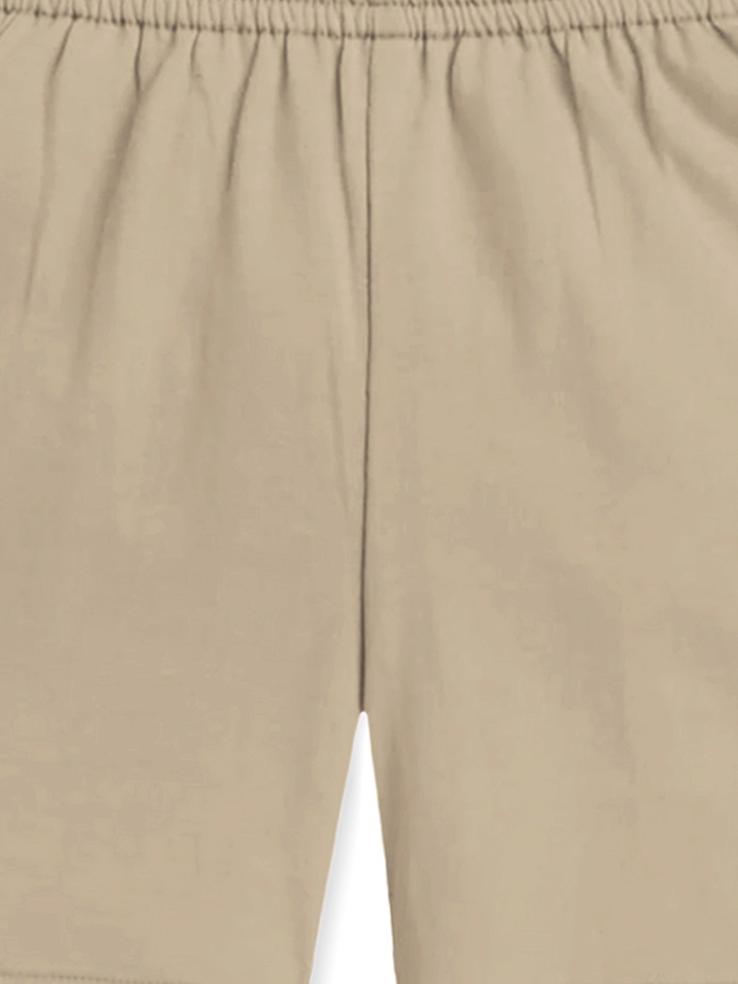 Trampoline Girls Cotton Lycra Solid Cycling Shorts Pack of 3 - beige