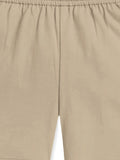 Trampoline Girls Cotton Lycra Solid Cycling Shorts Pack of 3 - beige