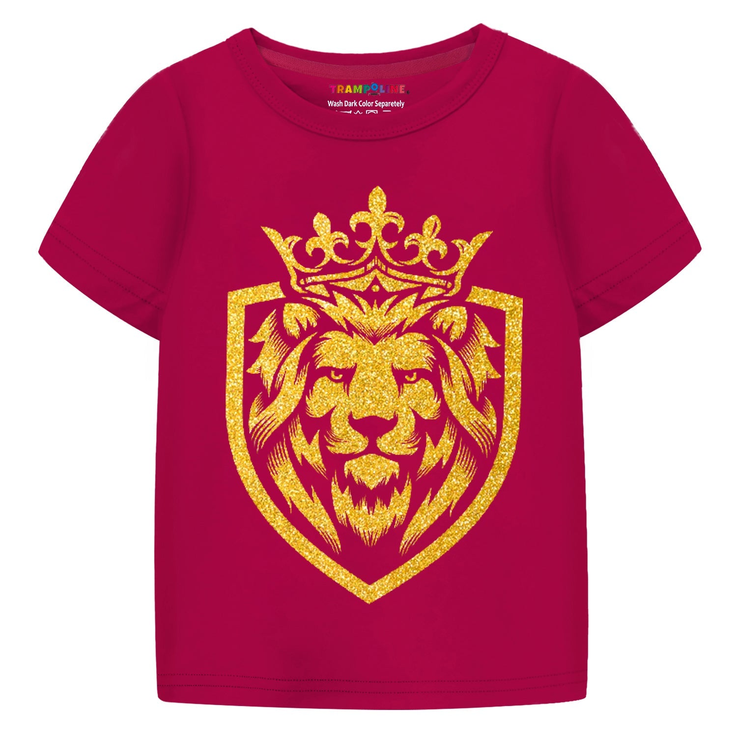 Trampoline Cotton Blend Half Sleeves Lion King Printed T-Shirt & Track Pants Set - Maroon