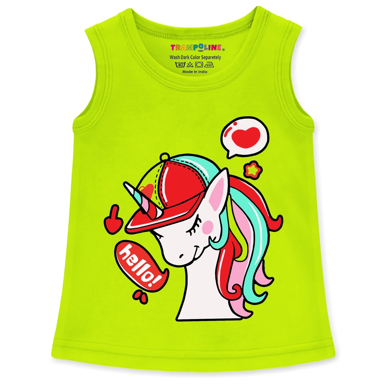 Trampoline Girls Printed Sleeveless T-shirt & Short Set Pack of 2