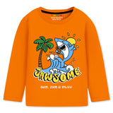 Trampoline Cotton Blend Knit Pack Of 2 Full Sleeves Animal Printed Tees & Track Pants Set - Multi Colour