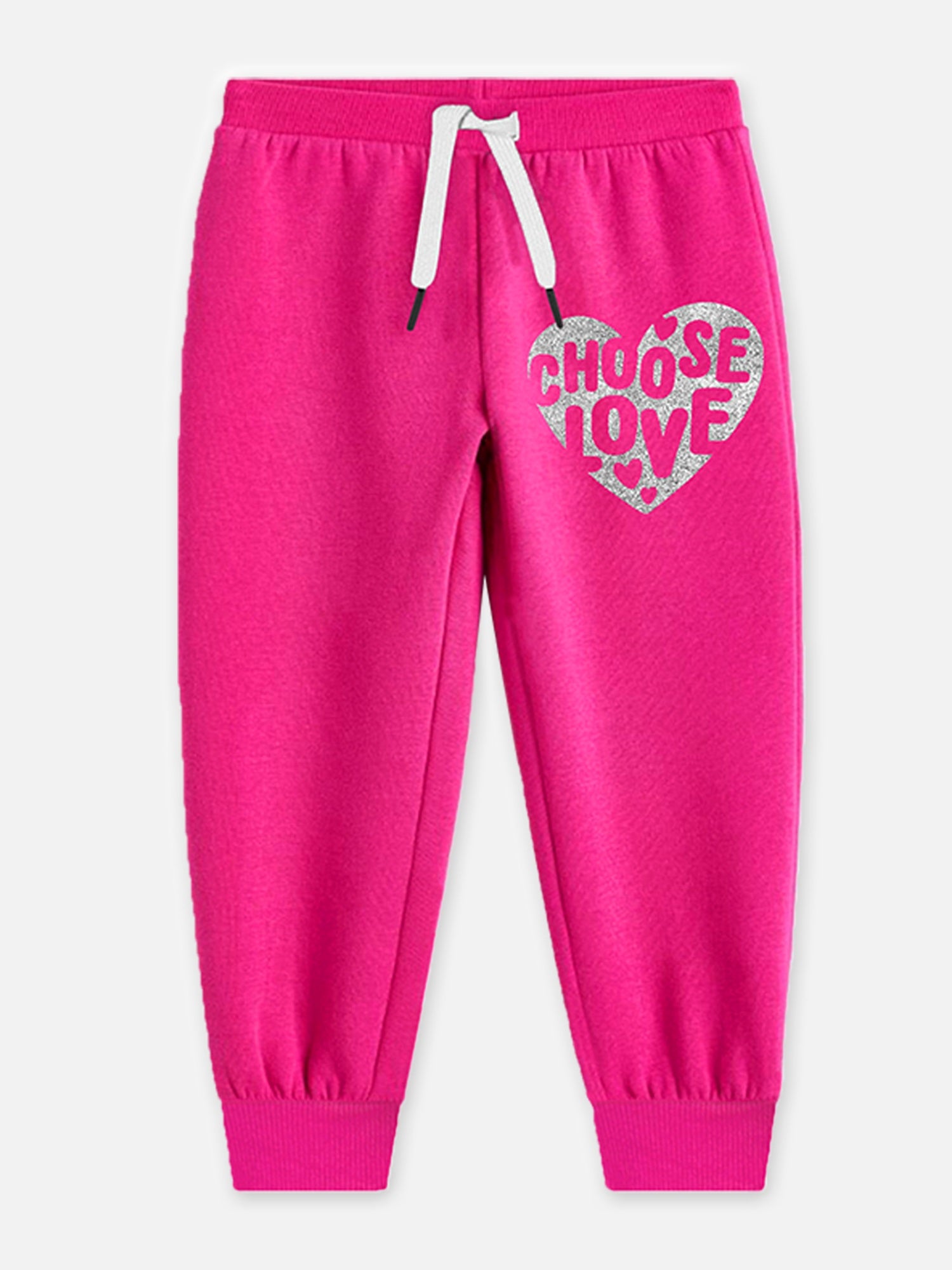Trampoline Girls Pink Printed Tshirt and Trackpant Set