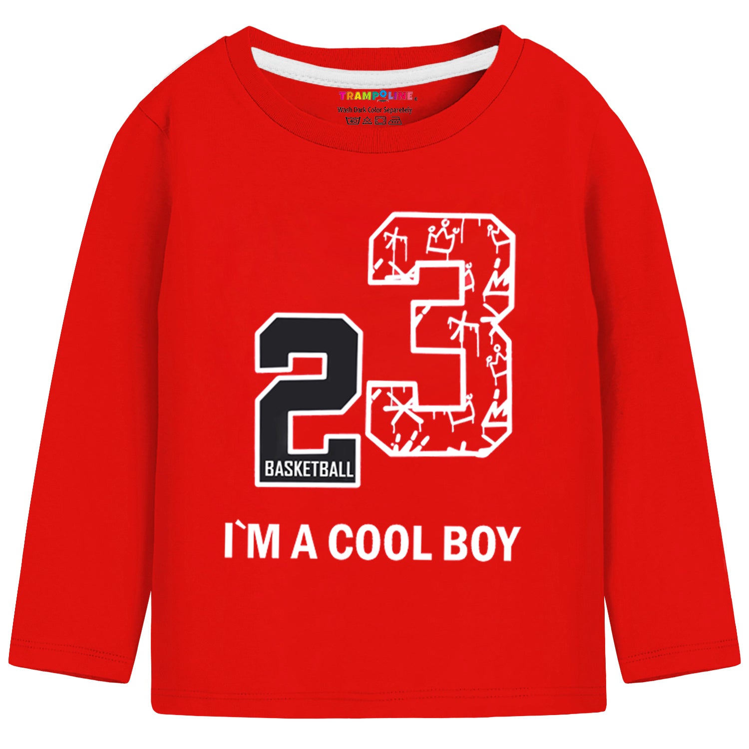Trampoline Boys & Girls Printed Clothing Set Pack of 2 Red,White