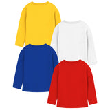 Trampoline Girls Full Sleeves Regular Fit T-Shirt (Pack of 4)
