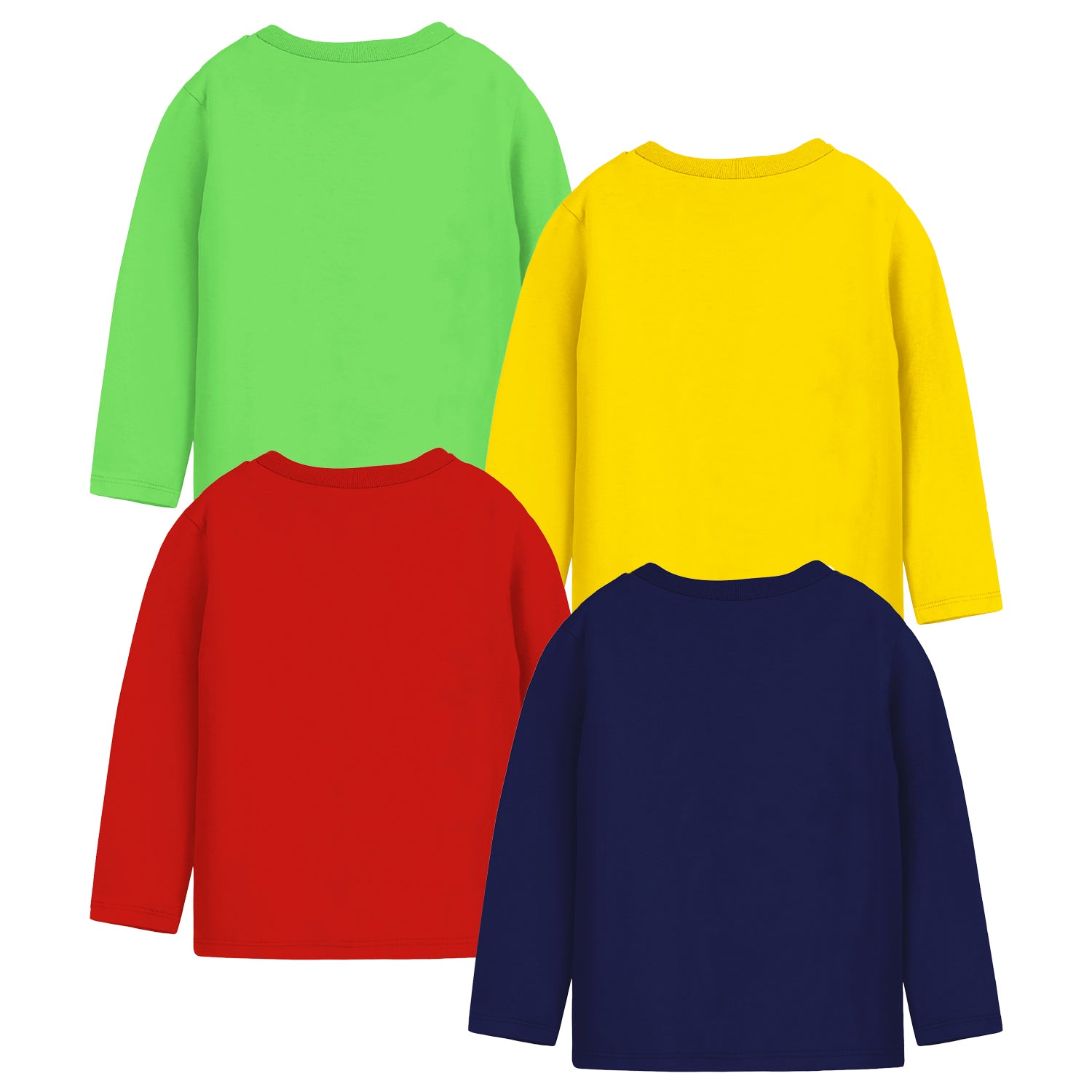 Trampoline Boys Full Sleeves Regular Fit T-Shirt (Pack of 4)