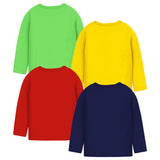 Trampoline Boys Full Sleeves Regular Fit T-Shirt (Pack of 4)