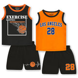 Trampoline Boys Printed Casual sleeveless Clothing Set (Pack of 2)