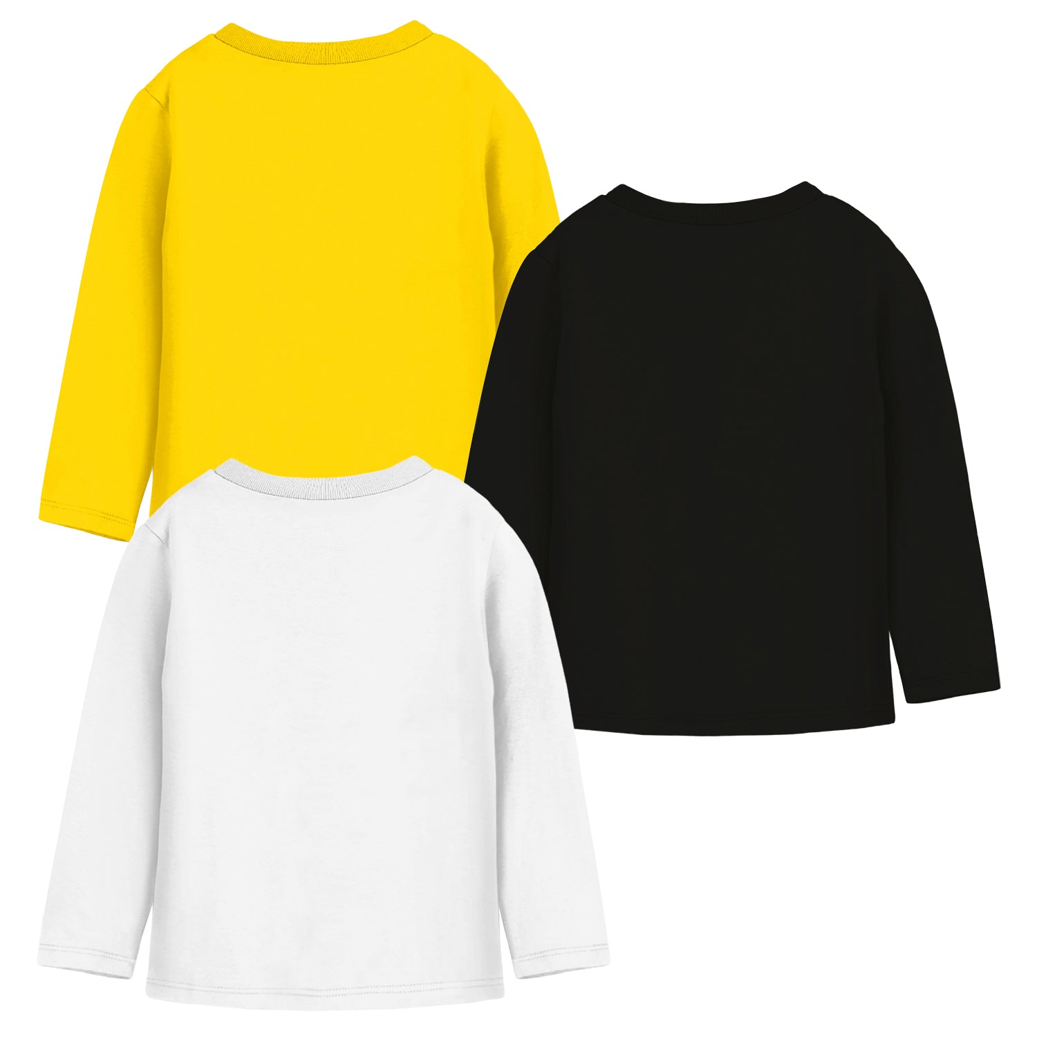 Trampoline Girls Full Sleeves Regular Fit T-Shirt (Pack of 3)