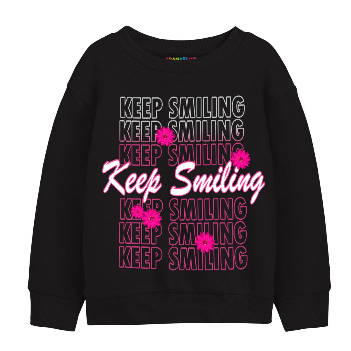 Trampoline Girls Full Sleeve Printed Sweatshirt (Pack of 1)