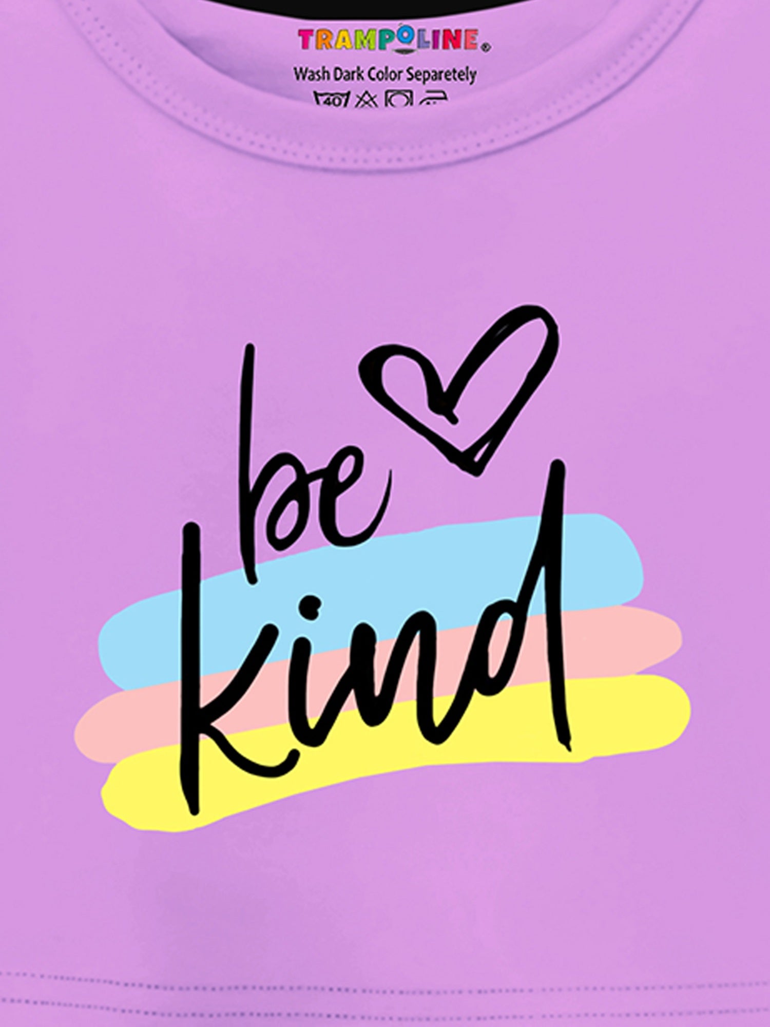 Trampoline Cotton Blend Pack Of 2 Half Sleeves Fresh Summer & Be Kind Printed Crop Top & Shorts Set - Multi Colour