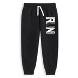 Trampoline Cotton Blend Knit Full Sleeves Text Printed Tee With Jogger Set - Green & Black