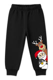 Trampoline Kids Red Reindeer Print Fleece Sweatshirt & Pajama Clothing Set