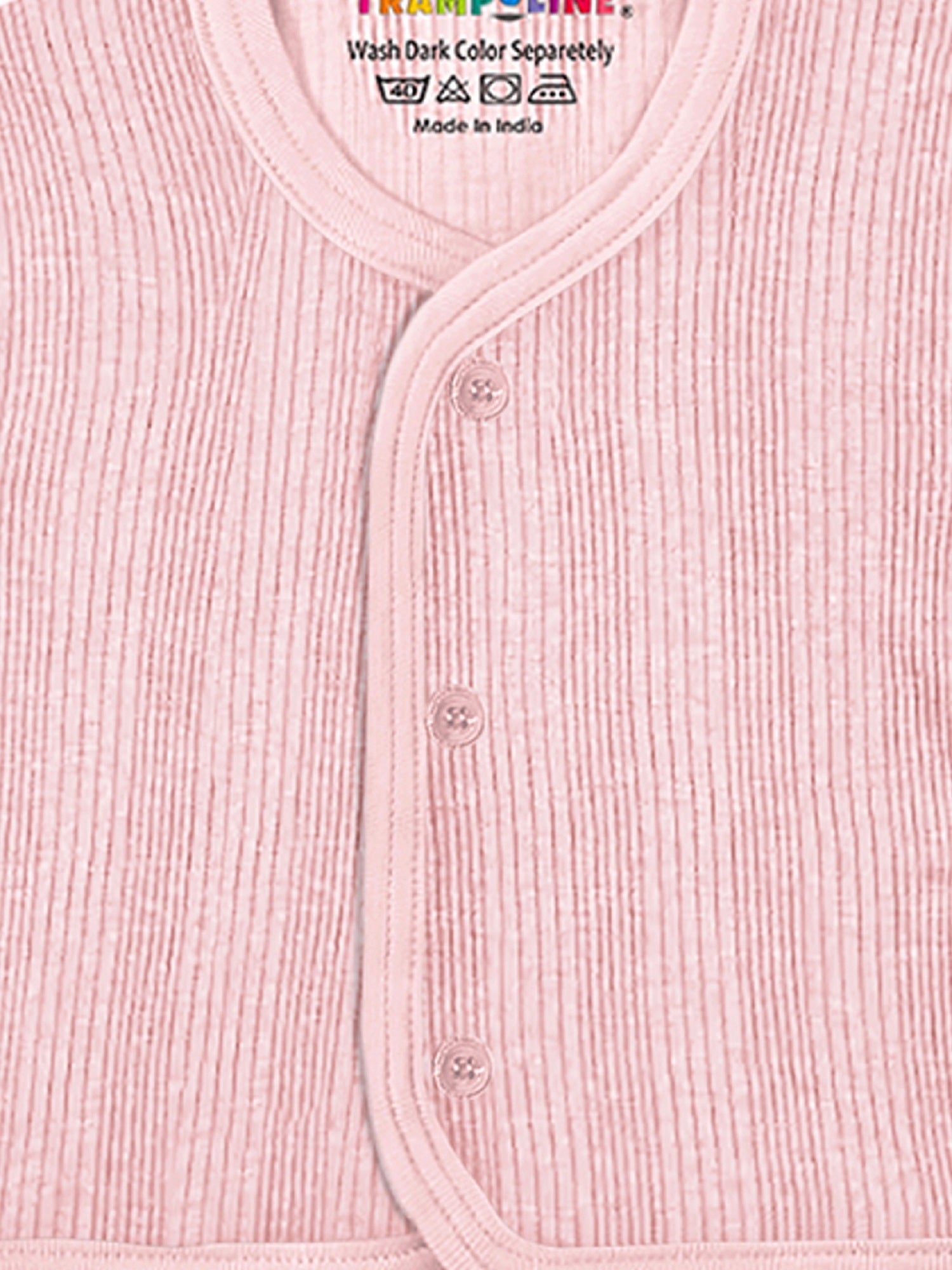 Trampoline Pack Of 1 Pastel Pink Striped Thermal Set
