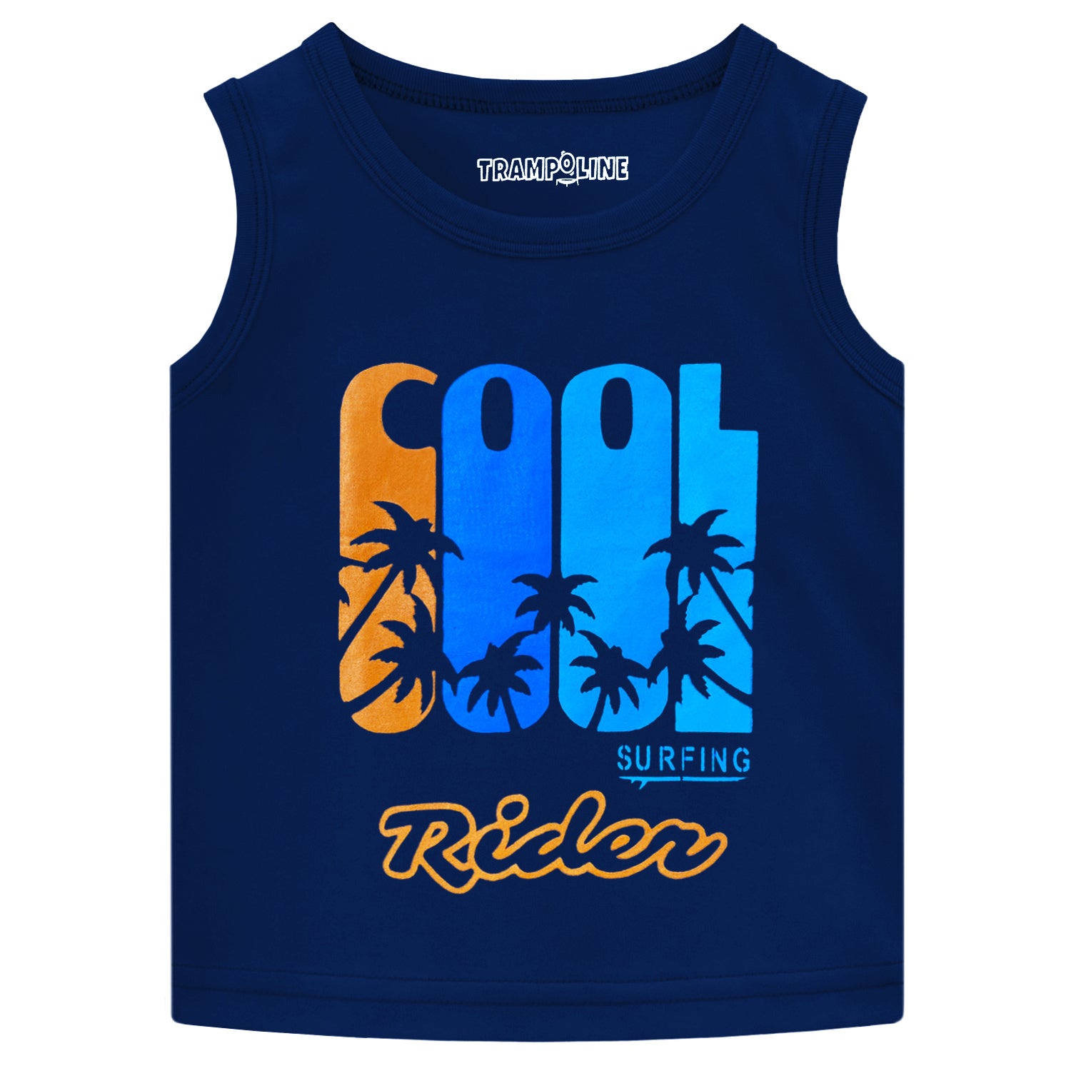 Trampoline Boys Sleeveless Regular Fit T-Shirt (Pack of 4)