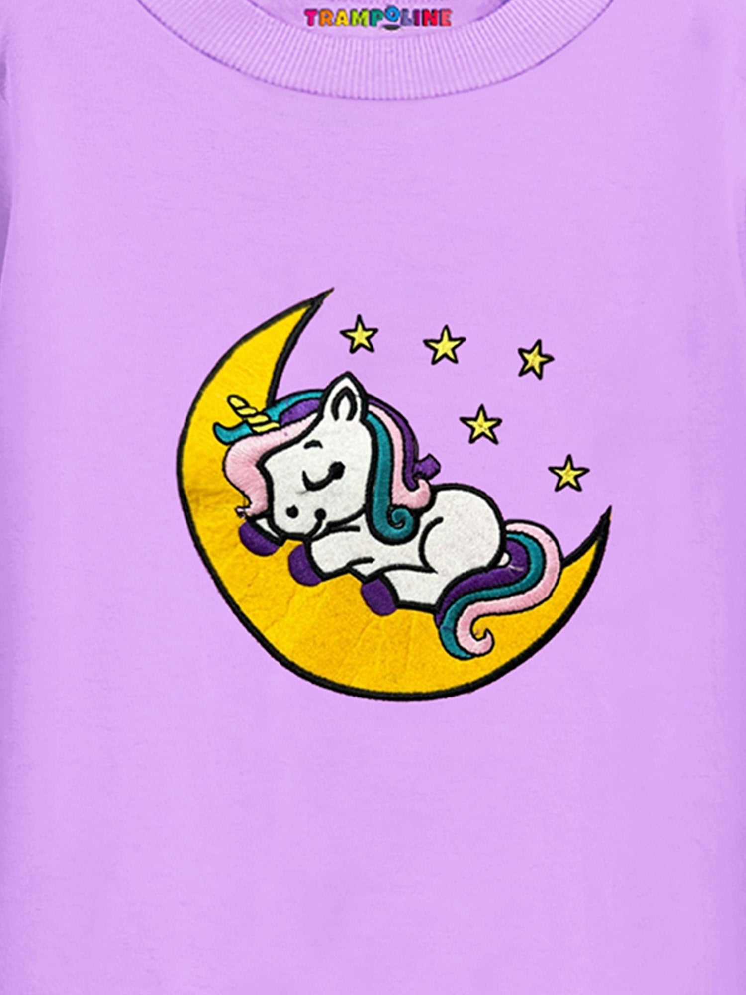Trampoline Kids Cotton Terry Loop Patch-Work T-shirt and Pyjama Set