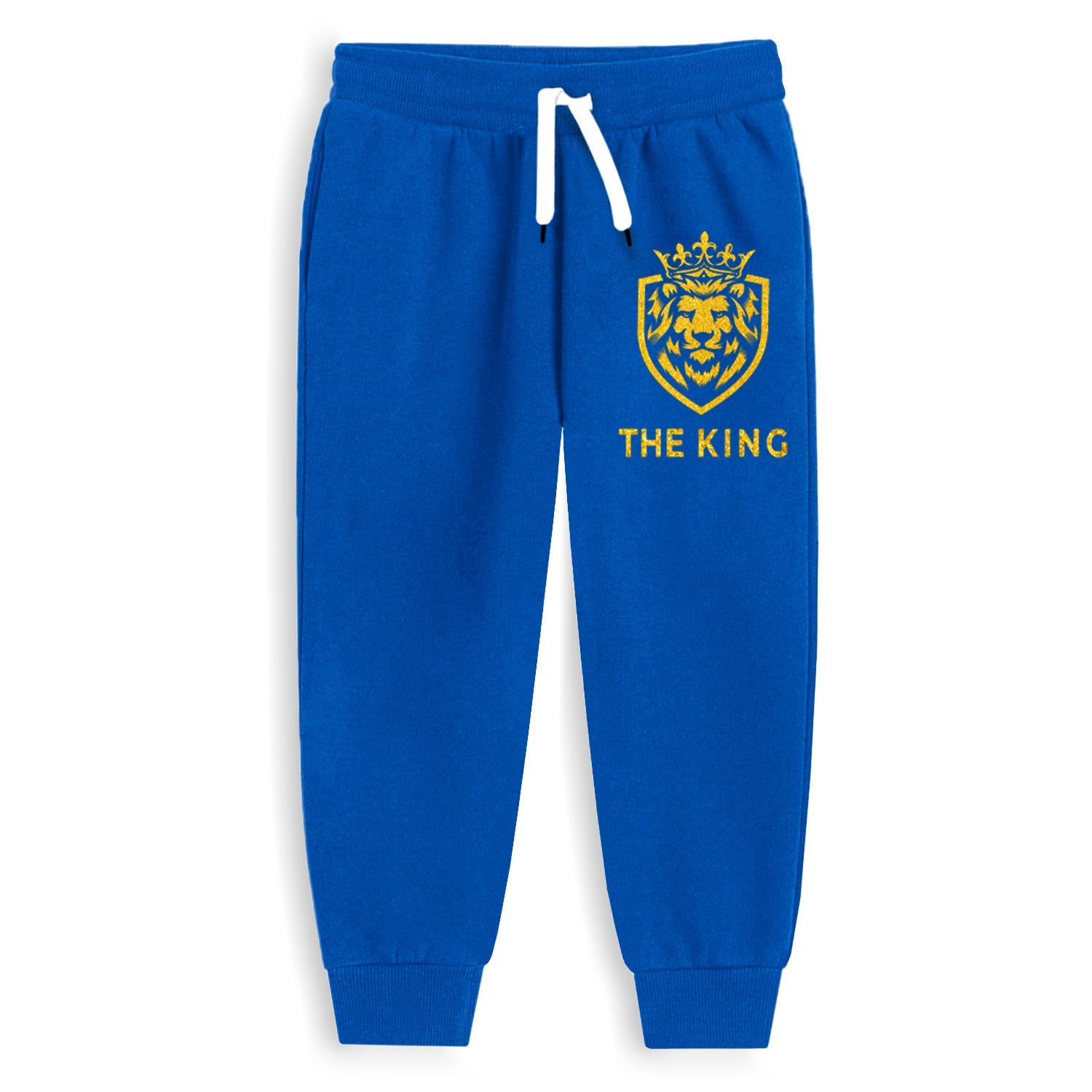 Trampoline Cotton Blend Knit Half Sleeves Lion King Printed T-shirt & Track Pants Set - Blue