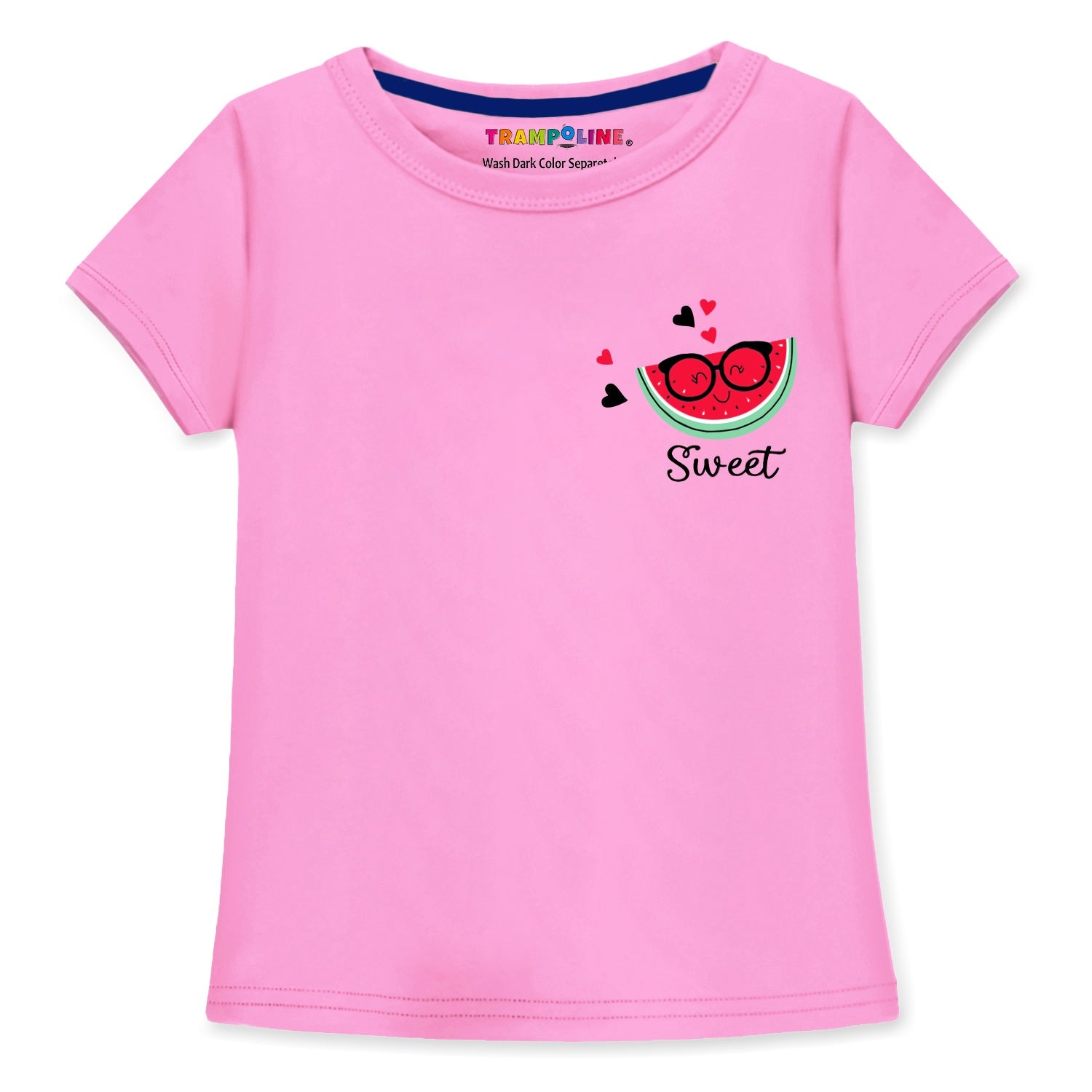 Trampoline Cotton Blend Pack Of 5 Half Sleeves Pocket Printed Tees - Multi Colour