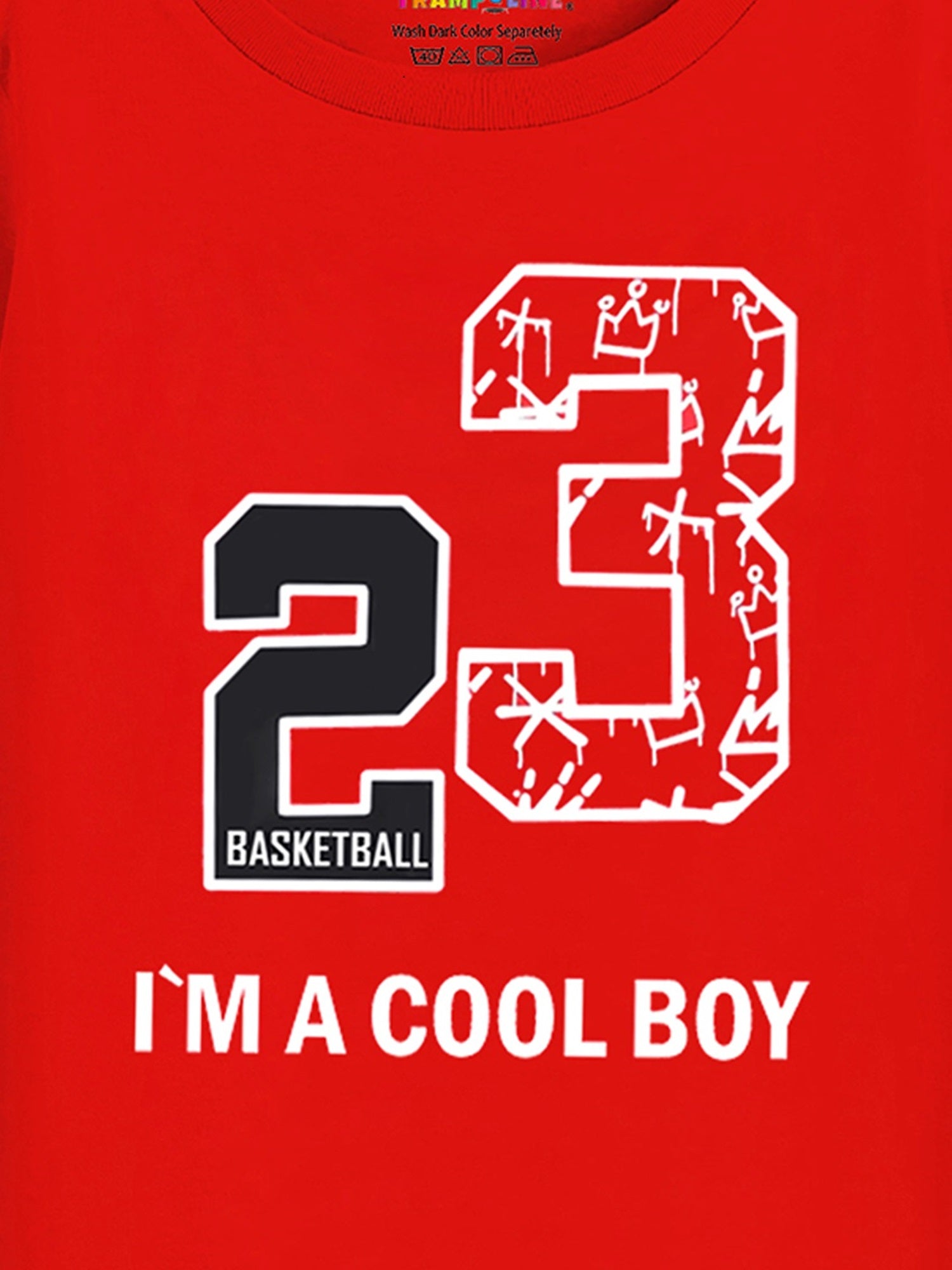Trampoline Boys & Girls Printed Clothing Set Pack of 2 Red,White