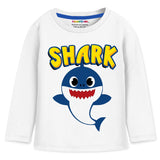 Trampoline Cotton Blend Knit Pack Of 4 Full Sleeves Shark & Penguin Printed Tees - Multi Colour