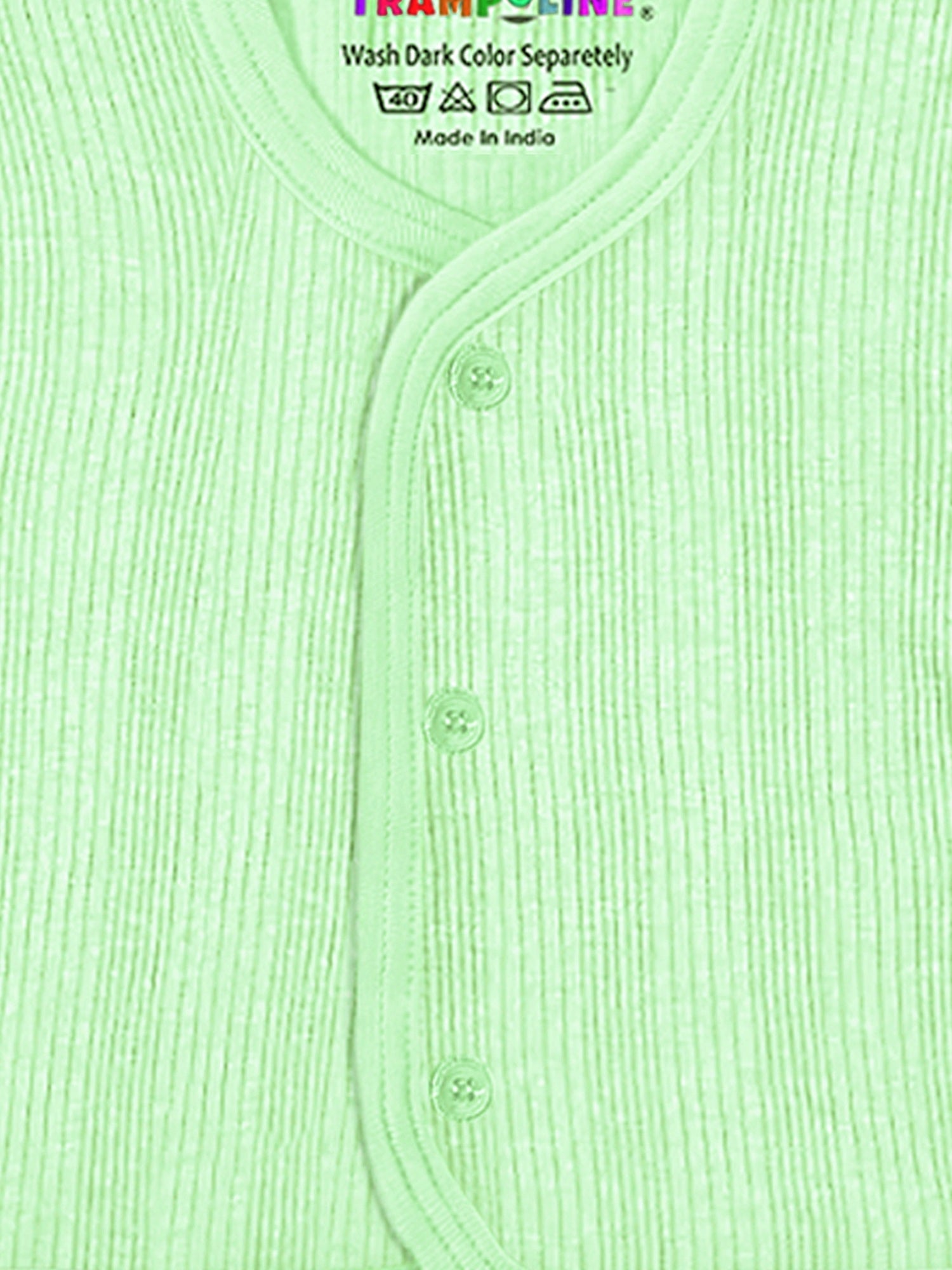 Trampoline Pack Of 1 Pastel Pista Green Striped Thermal Set