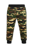 Trampoline Terry Loop Full Sleeves Camouflage Printed T-Shirt & Track Pant Set - Multicolor
