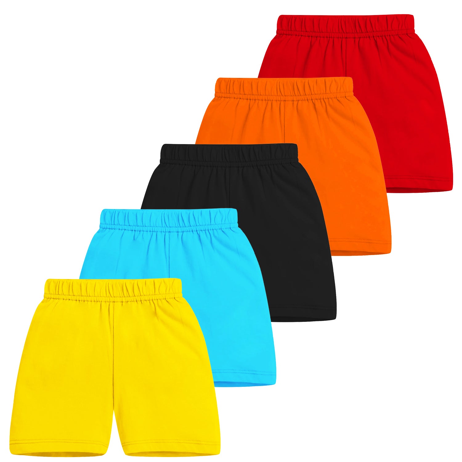 Trampoline Boys & Girls Casual Printed Shorts (Pack of 5)