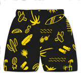 Trampoline Cotton Blend Knit Pack Of 5 Camouflage & Graphic Printed Shorts - Multi Color