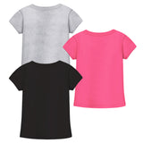 Trampoline Girls Half Sleeves Regular Fit T-Shirt (Pack of 3)