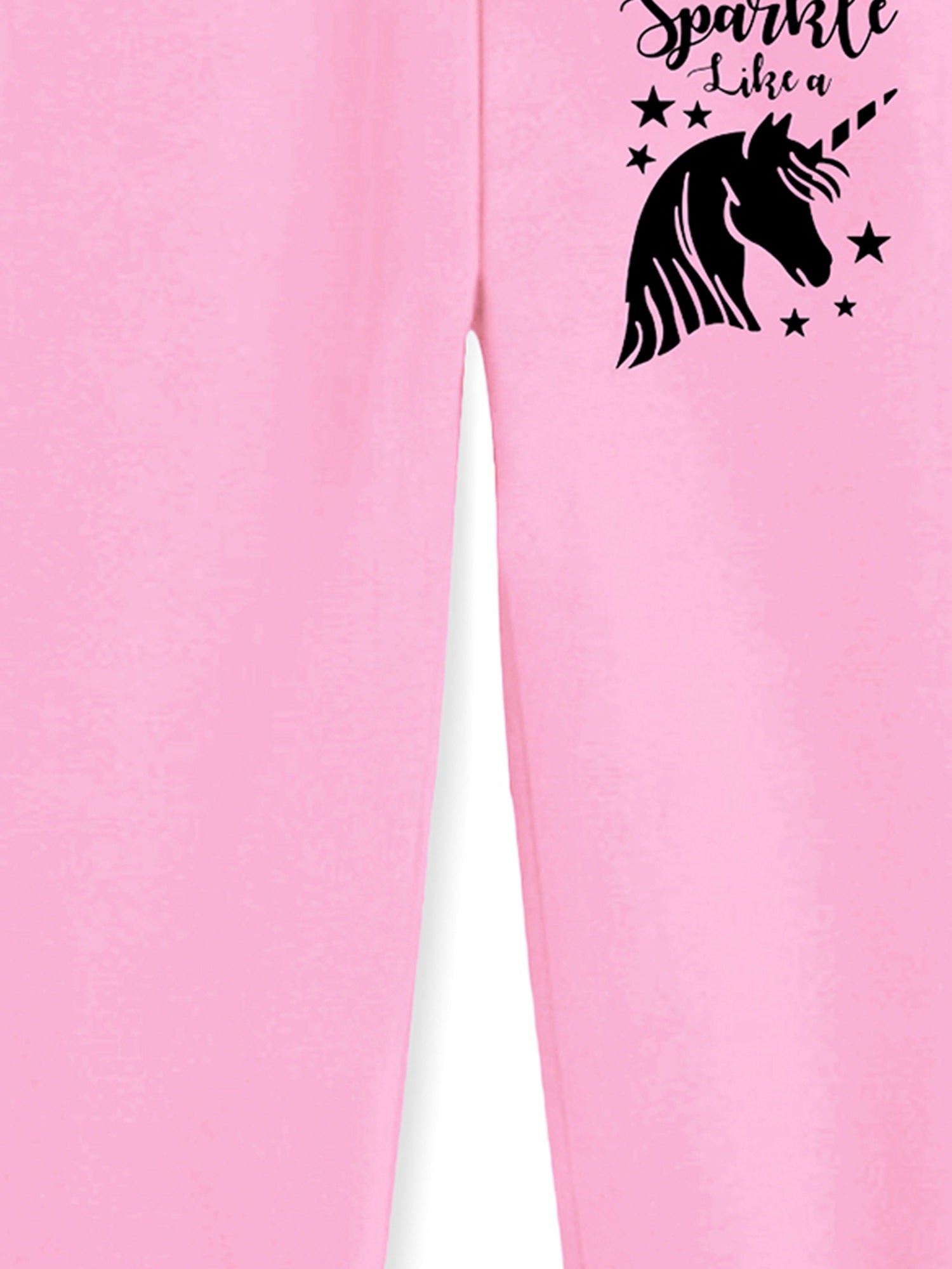 Trampoline Cotton Blend Pack Of 3 Heart & Unicorn Printed Track Pant With Pocket - Purple Black & Pink