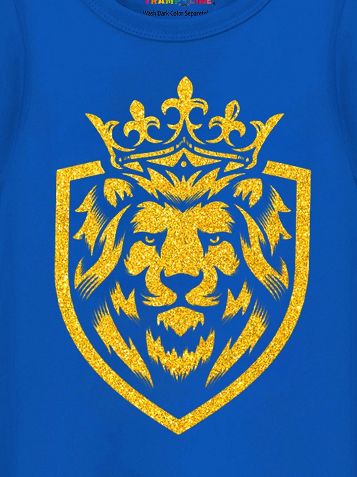 Trampoline Cotton Blend Knit Half Sleeves Lion King Printed T-shirt & Track Pants Set - Blue