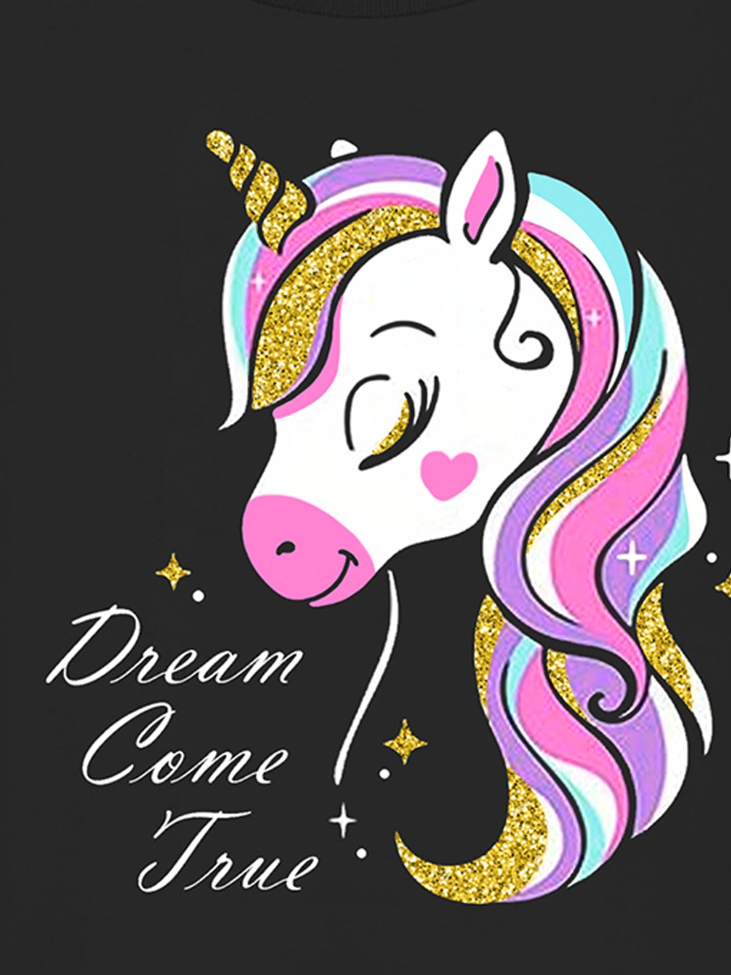 Trampoline Cotton Blend Knit Pack Of 5 Full Sleeves Butterfly & Unicorn Printed Tee - Multi Colour
