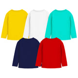 Trampoline Girls Full Sleeves Regular Fit T-Shirt (Pack of 5)
