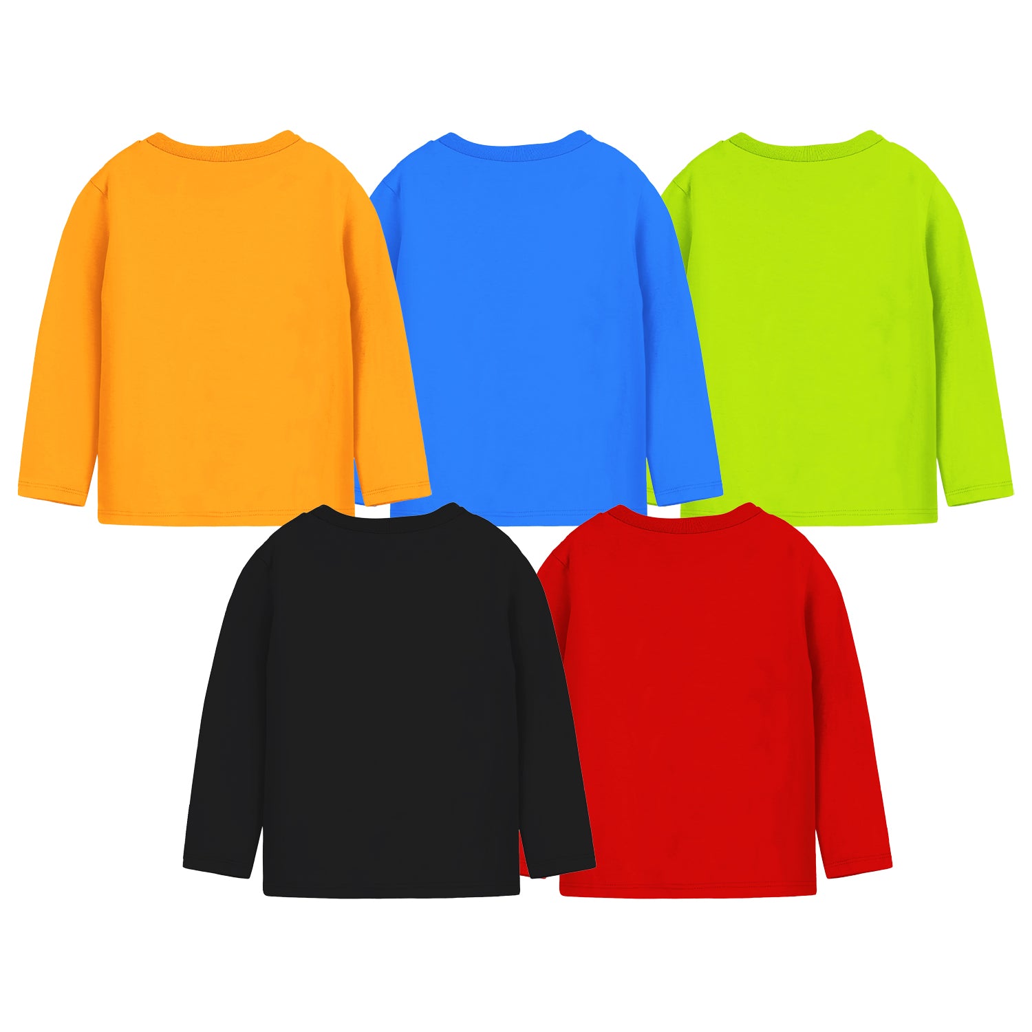 Trampoline Boys Full Sleeves Regular Fit T-Shirt (Pack of 5)